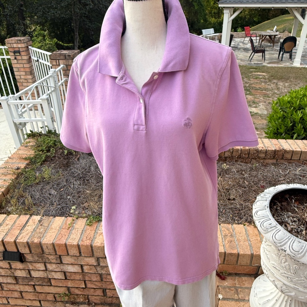Brooks Brothers Lavender Performance Polo Shirt | Classic Preppy | Size XL